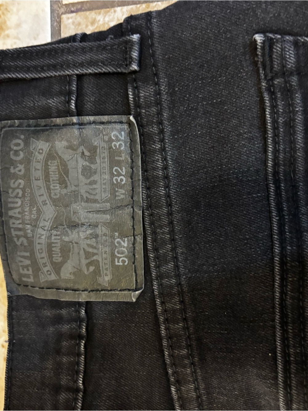 Levi's Black Straight Jeans - Classic Men's Fit - Picture 4 of 6
